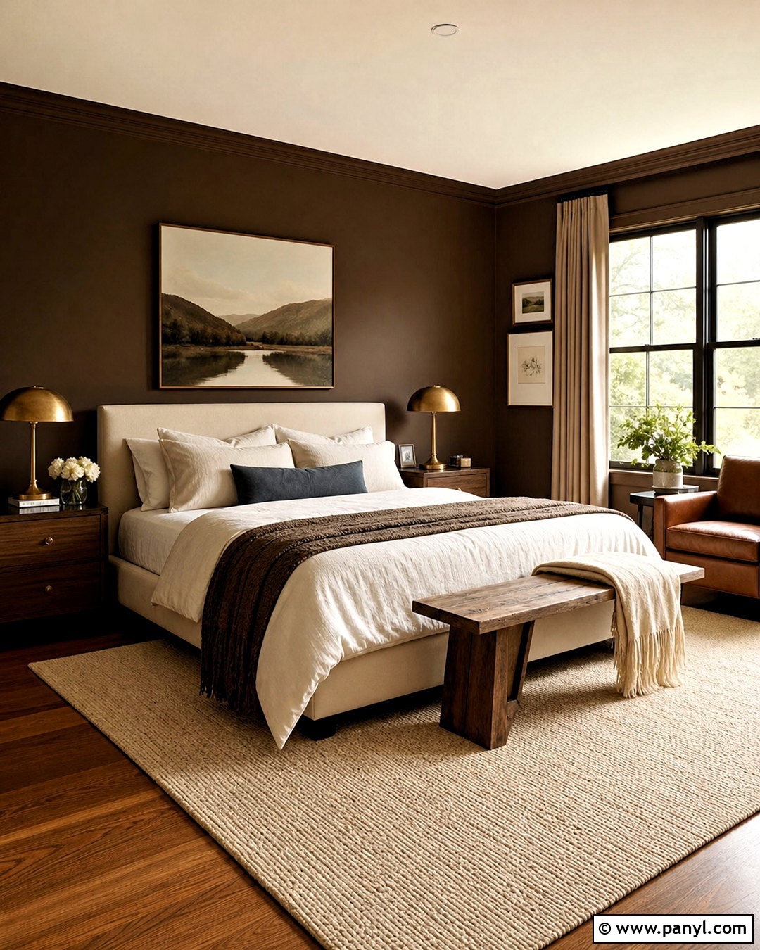 Chocolate Brown Room - 20 colors to paint your room ideas