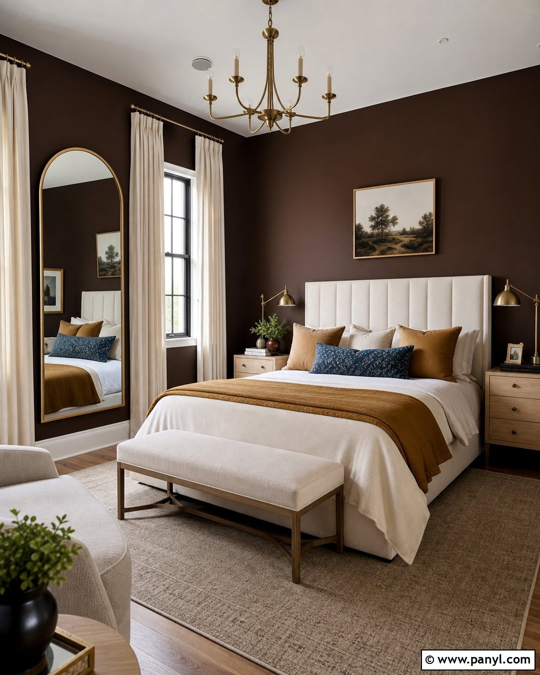 Chocolate Brown Room Walls - 35 Aesthetic Room Wall Color Ideas