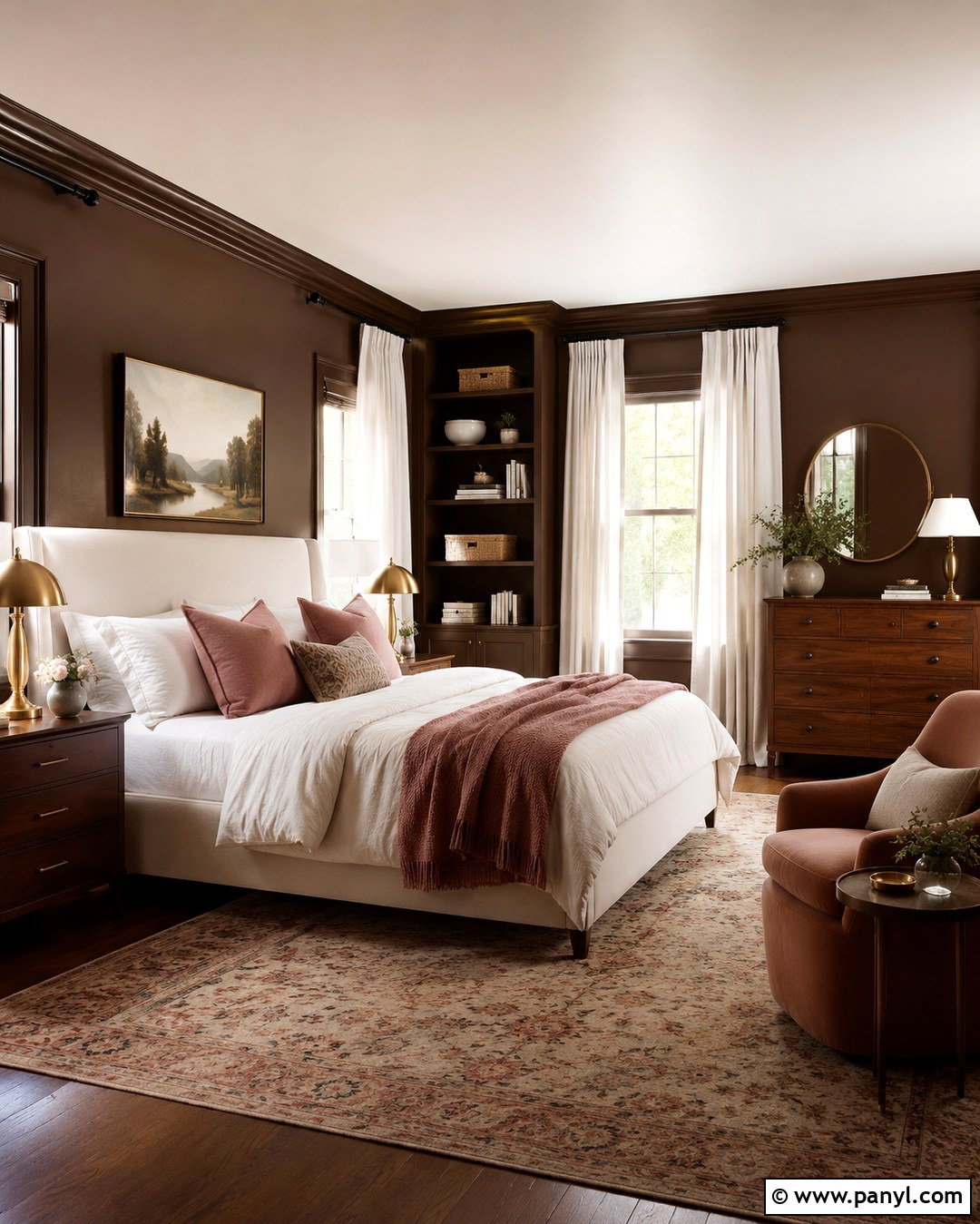 Chocolate Brown Room - 20 Cute Colours To Paint Your Room Ideas