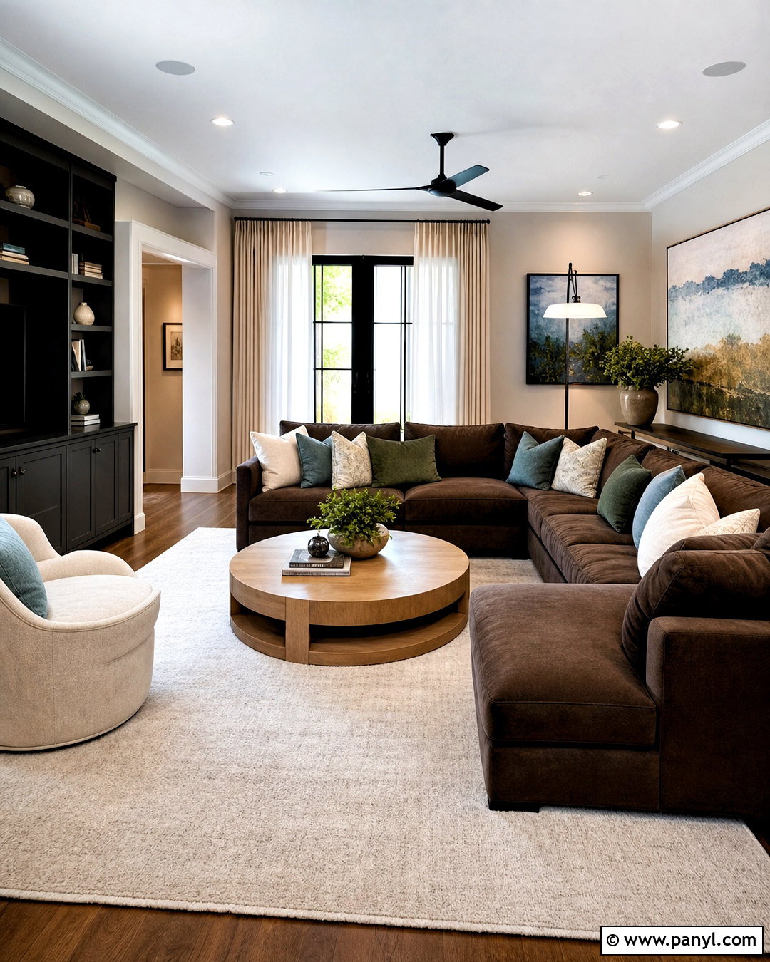 Chocolate Brown Sectional Living Room - 20 chocolate brown couch living room ideas