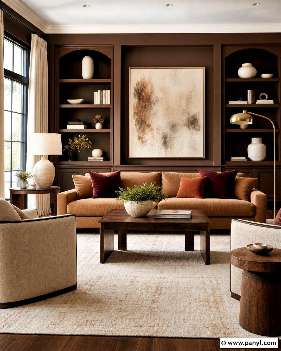 Chocolate Brown Sitting Room Color Scheme - 20 sitting room ideas color schemes