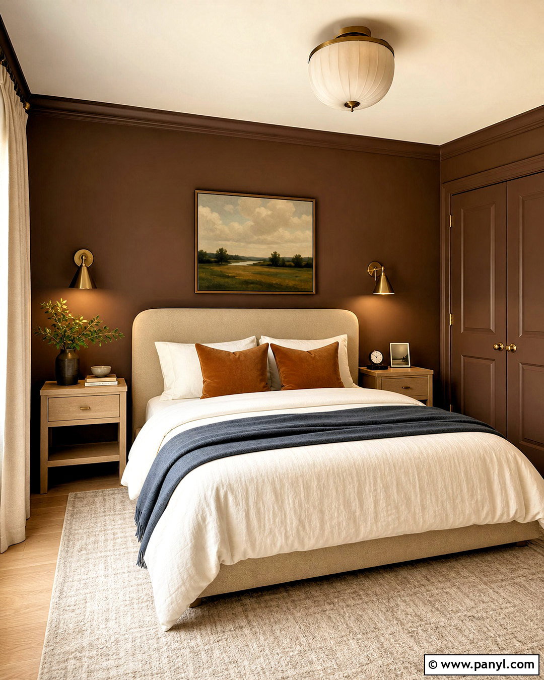 Chocolate Brown Small Bedroom - 20 small bedroom colour ideas