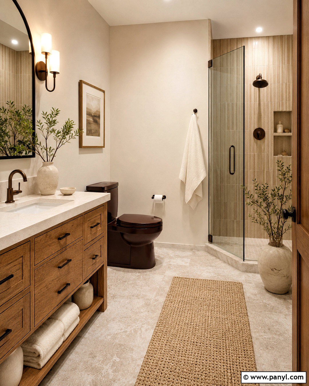 Chocolate Brown Toilet Bathroom - 35 Toilet Color Ideas