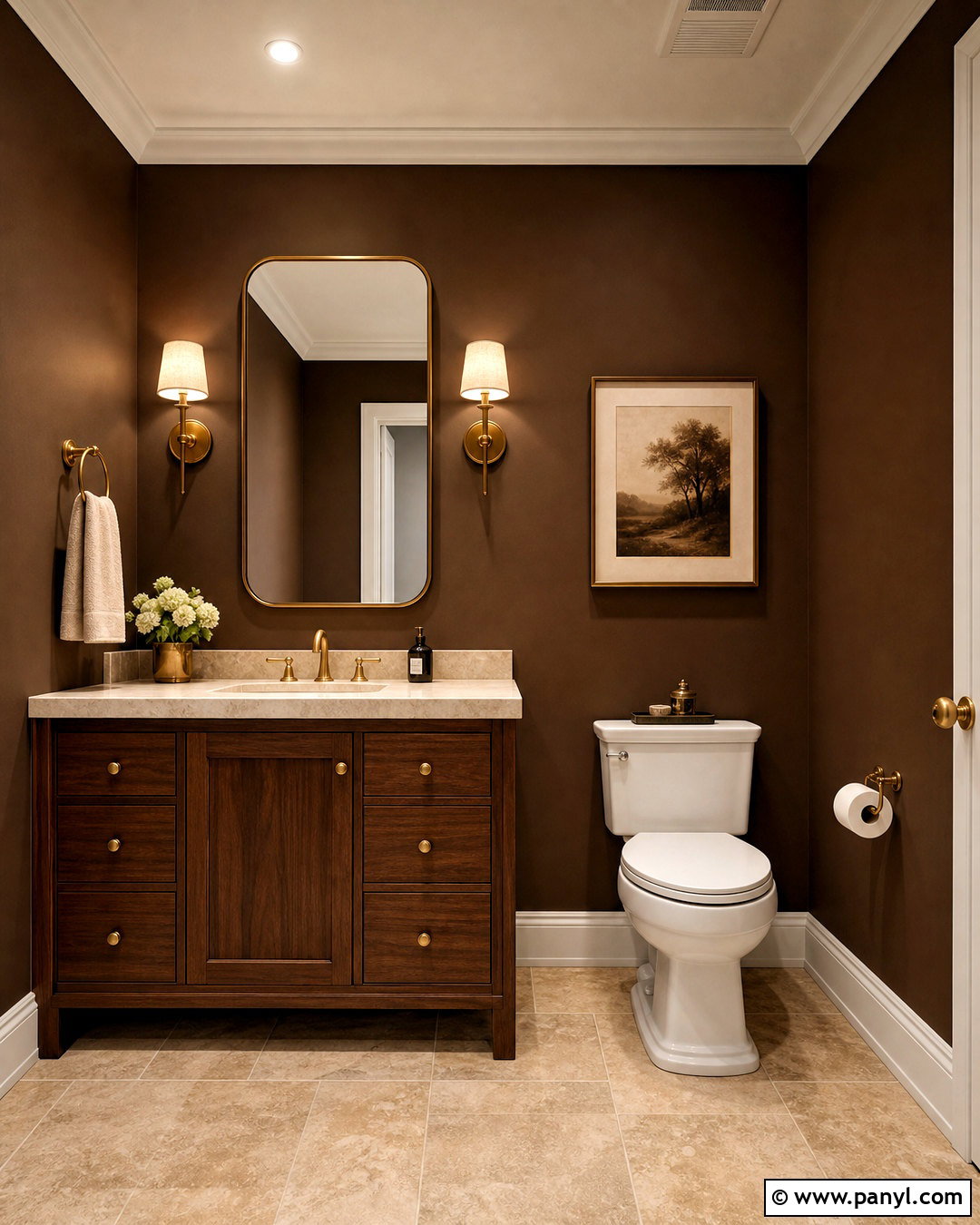 Chocolate Brown Toilet Paint - 20 toilet paint ideas