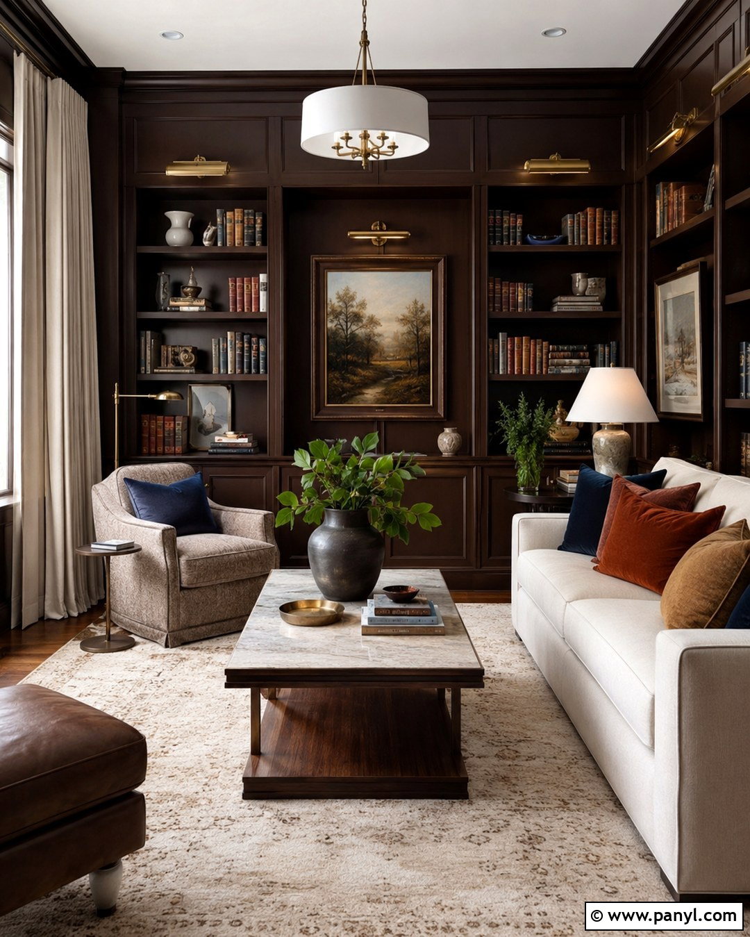Chocolate Brown Transitional Wall Color - 20 Transitional Wall Colors