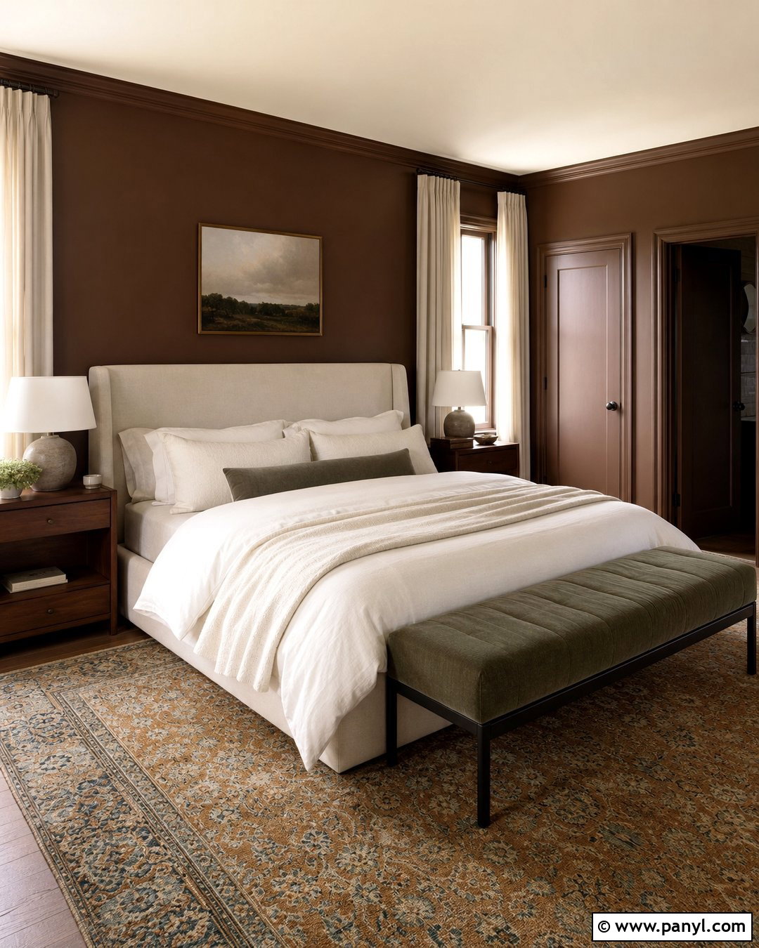 Chocolate Brown Wall Color - 30 Popular Wall Colors