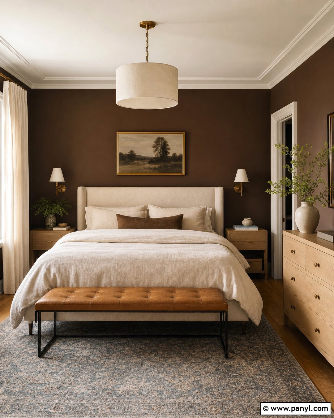 Chocolate Brown Wall Color - 30 Trending Wall Colors For 2027