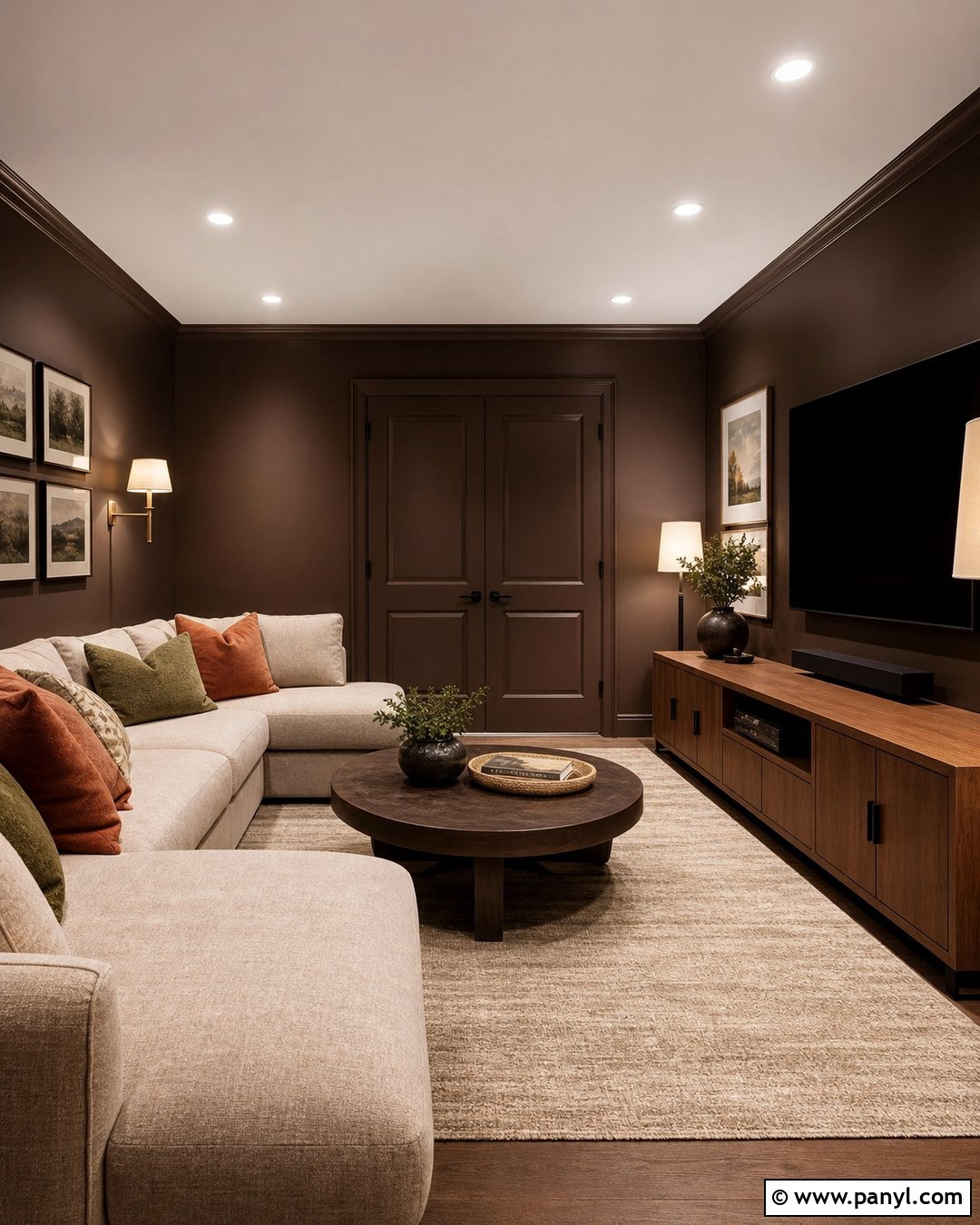 Chocolate Brown Wall Color - 35 Cozy Wall Colors
