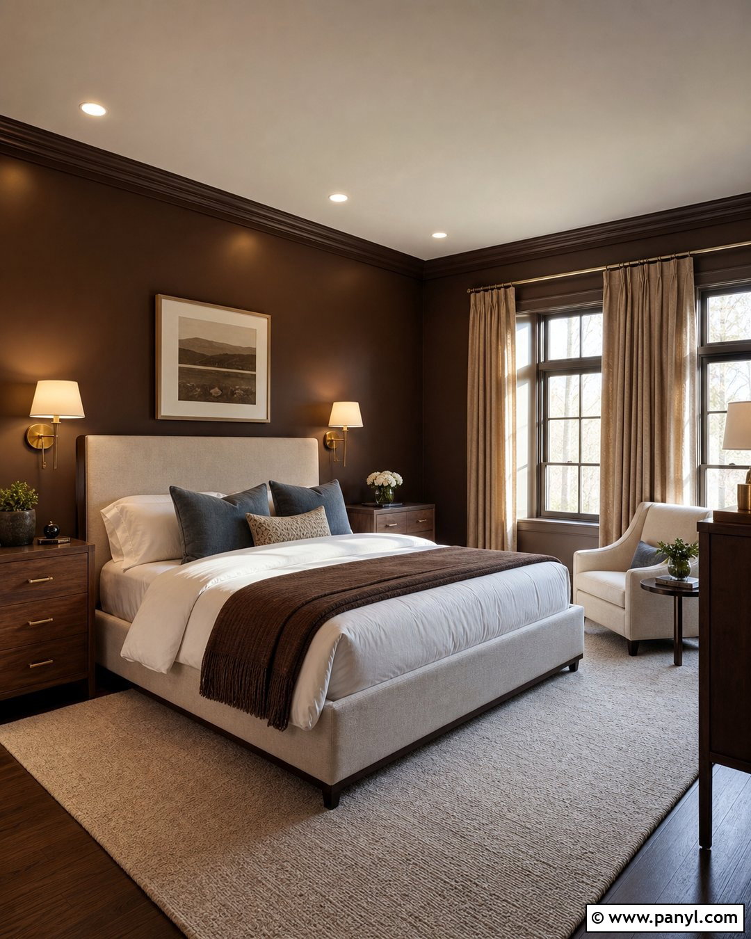 Chocolate Brown Wall Color - 35 home wall color ideas