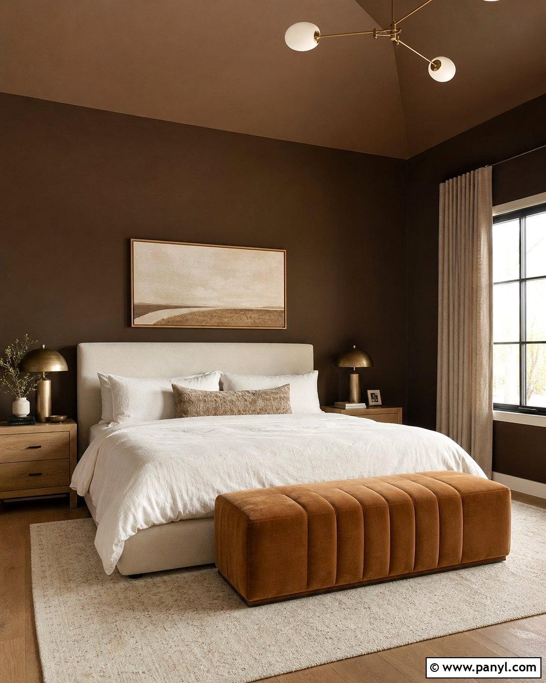 Chocolate Brown Wall Color - 50 wall color ideas