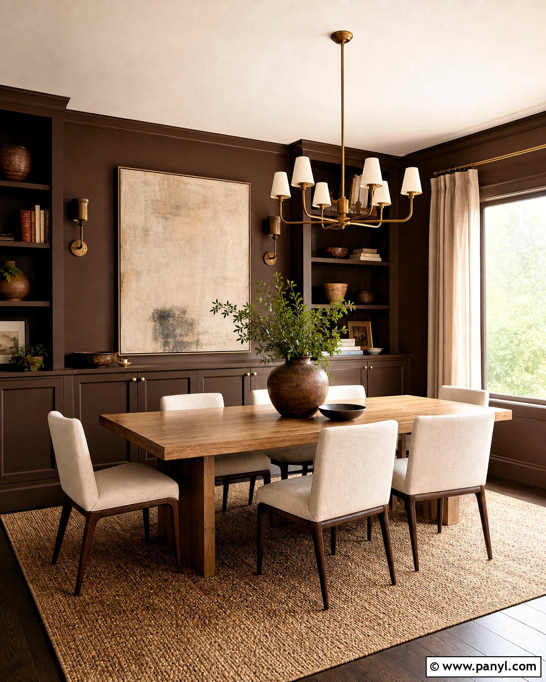 Chocolate Brown Wall Color - 20 trending wall colors