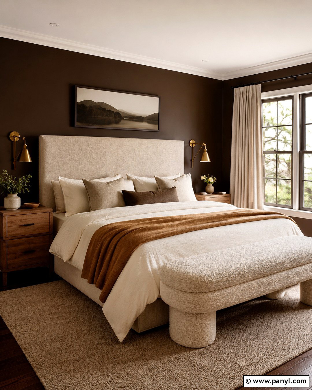Chocolate Brown Wall Color - 20 Cozy Home Wall Colors