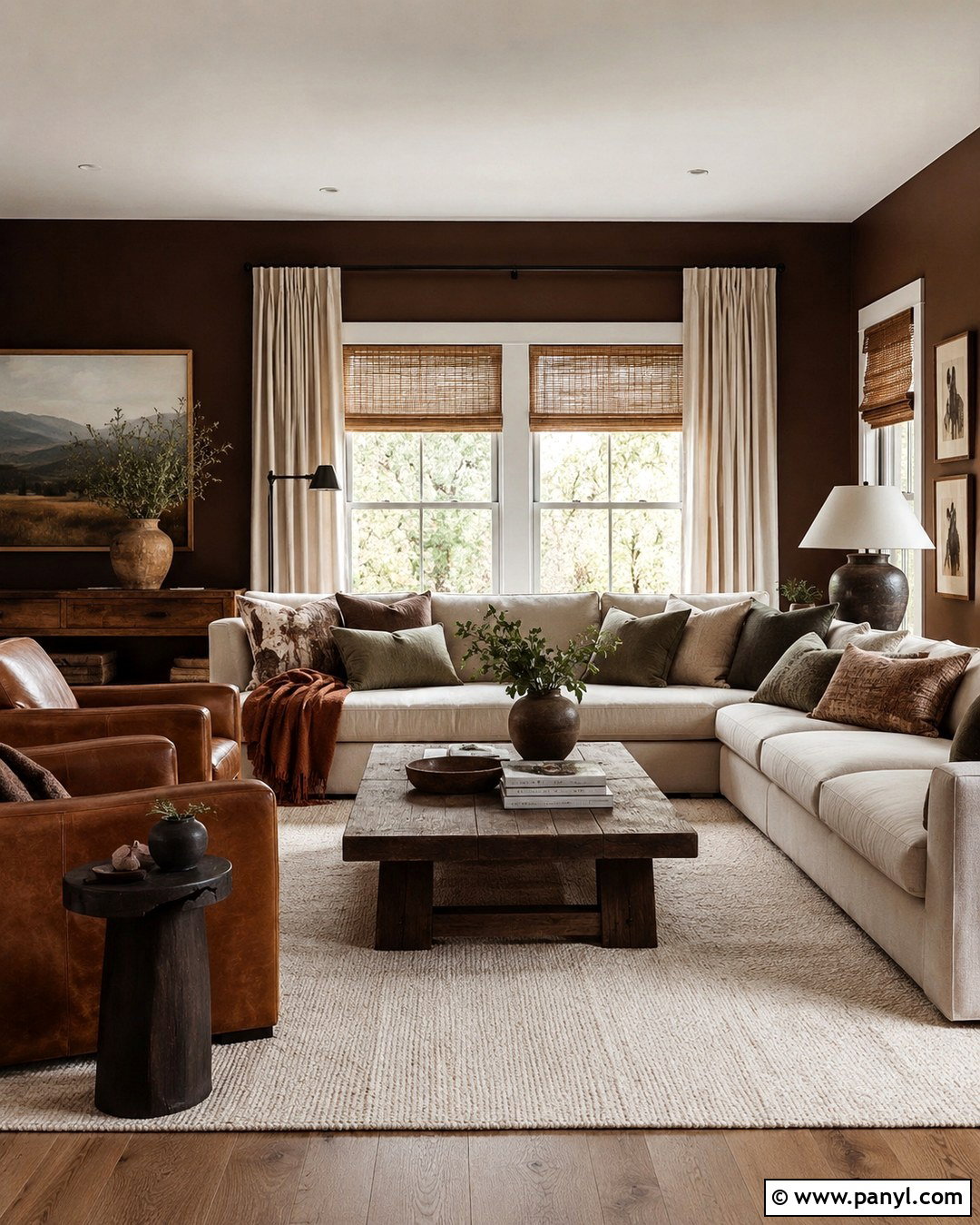 Chocolate Brown Wall Color - 20 Dark Moody Wall Colors