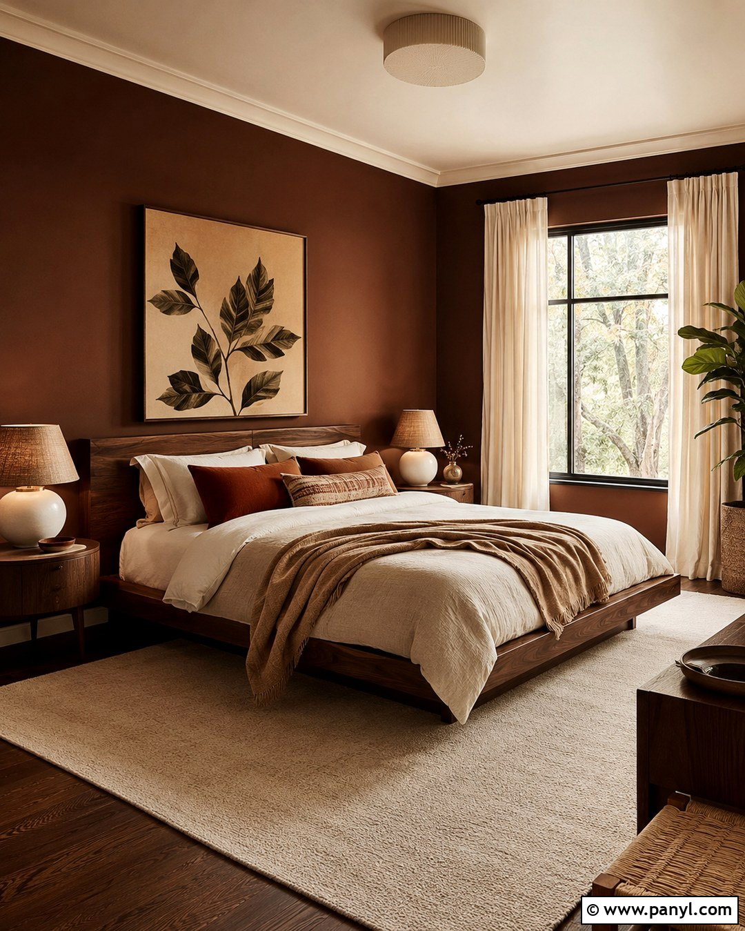 Chocolate Brown Wall Color - 20 70S Wall Colors
