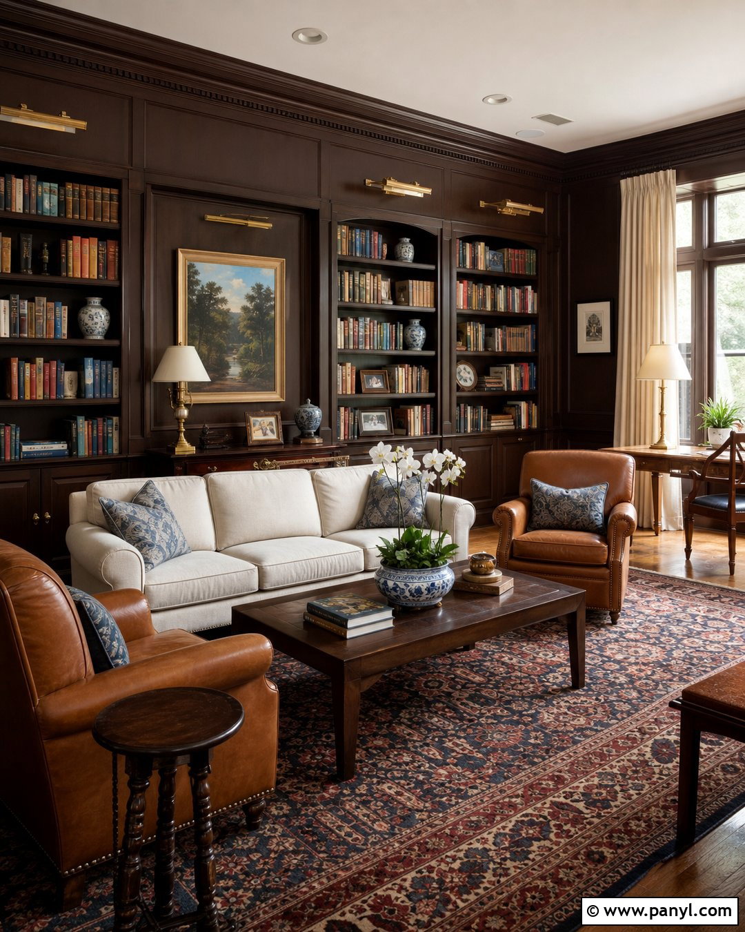 Chocolate Brown Walls - 35 House Wall Colors