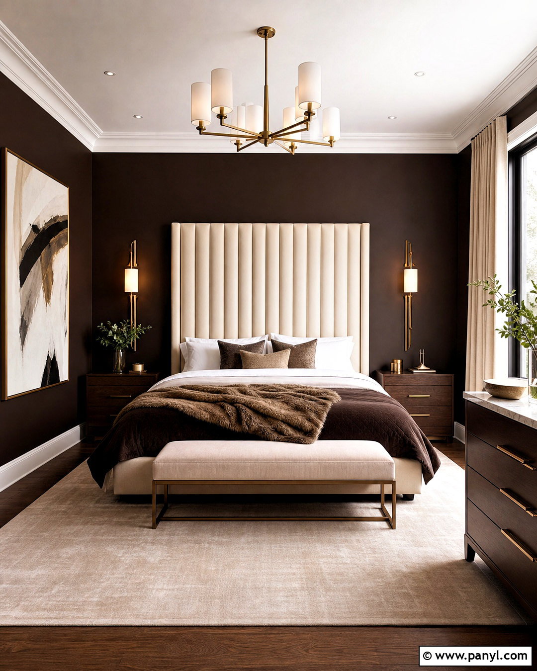 20 Chocolate Brown Walls Bedroom Ideas for a Cozy Retreat