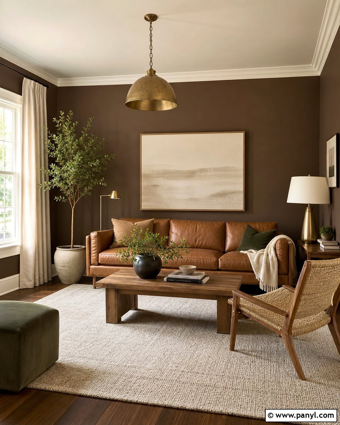 Chocolate Brown Walls With Brown Couch - 20 Best Wall Color For Brown Couch Ideas