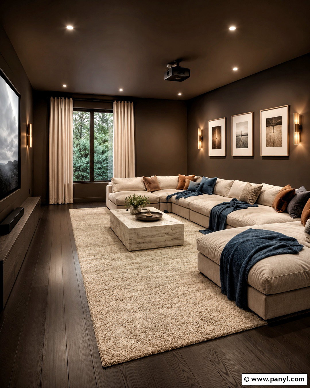 Chocolate Brown Walls With Dark Wood Floors - 35 wall colors for dark wood floors