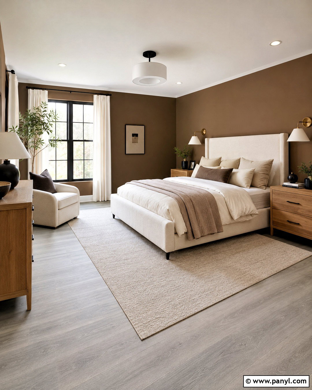 Chocolate Brown Walls With Gray Flooring - 40 Wall Colors To Match Gray Flooring Ideas