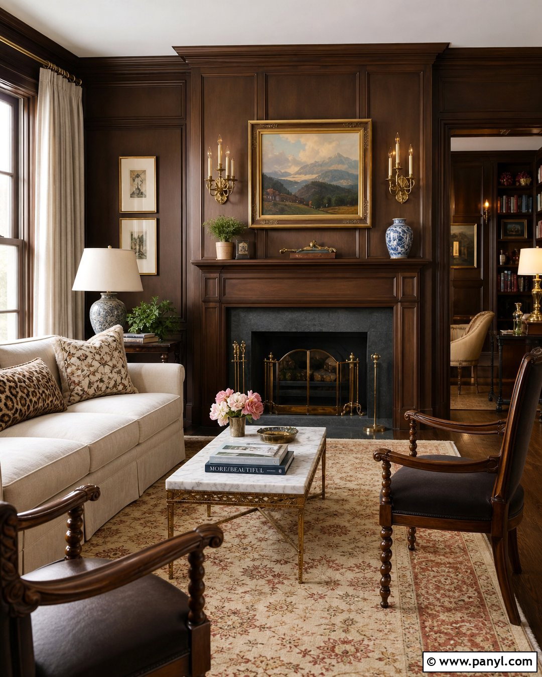 Chocolate Brown Walls With Wood Paneling - 35 Chocolate Brown Walls