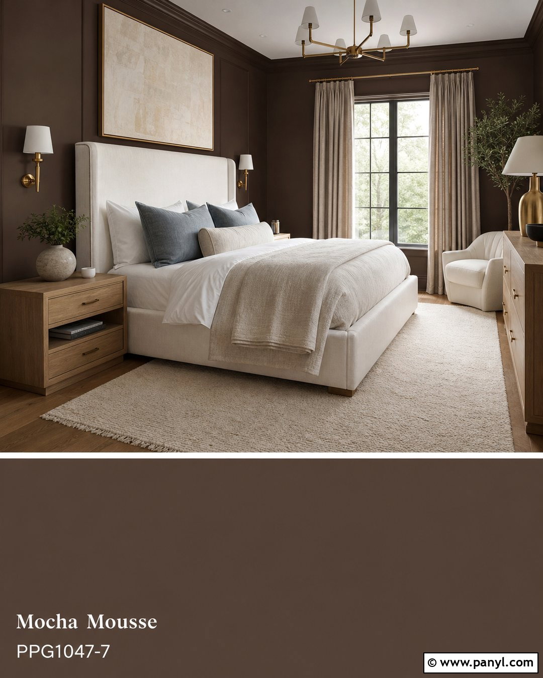 Chocolate Brown Walls - 30 modern wall colors