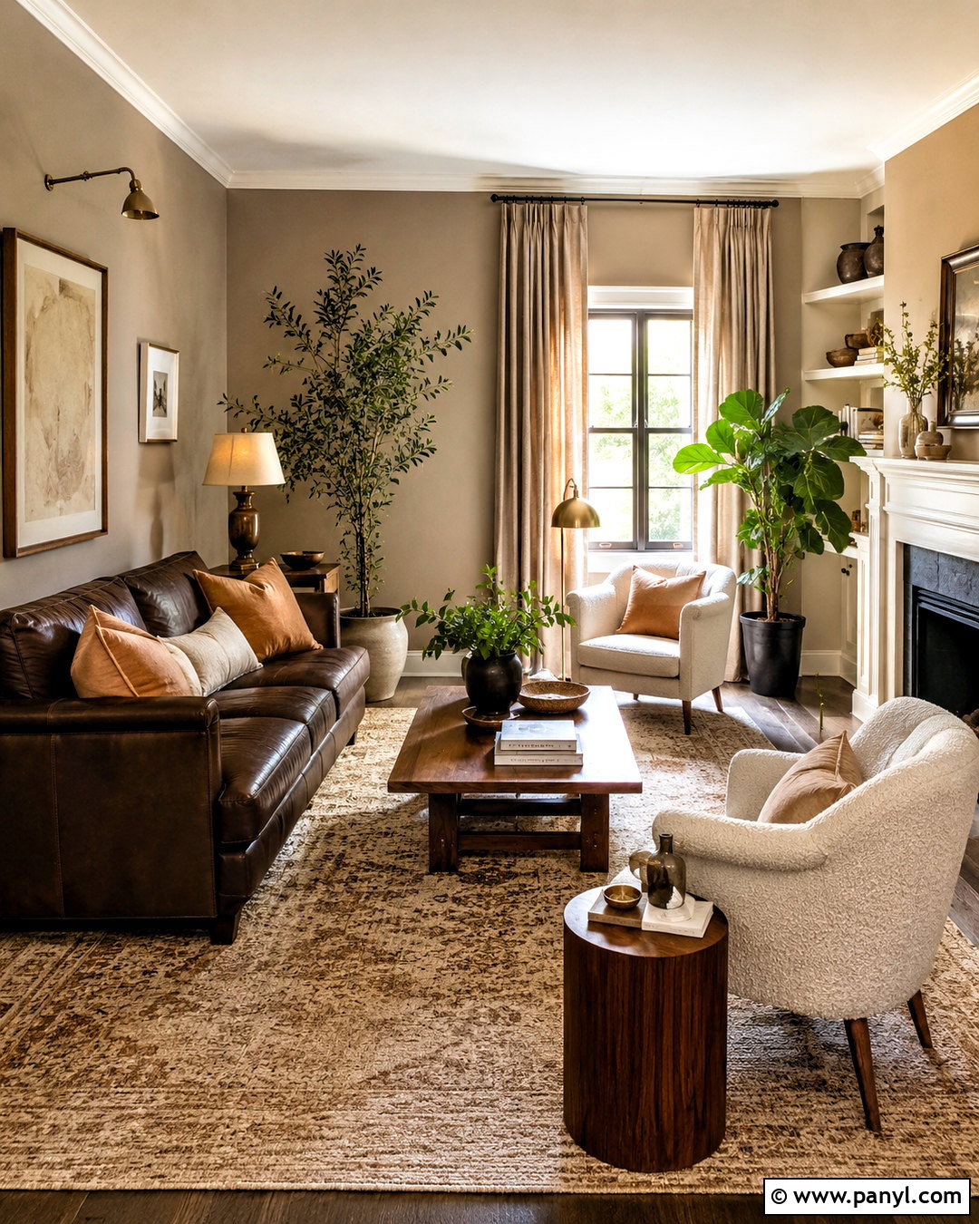 Chocolate Brown With Beige Walls - 20 What Color Goes With Beige Walls