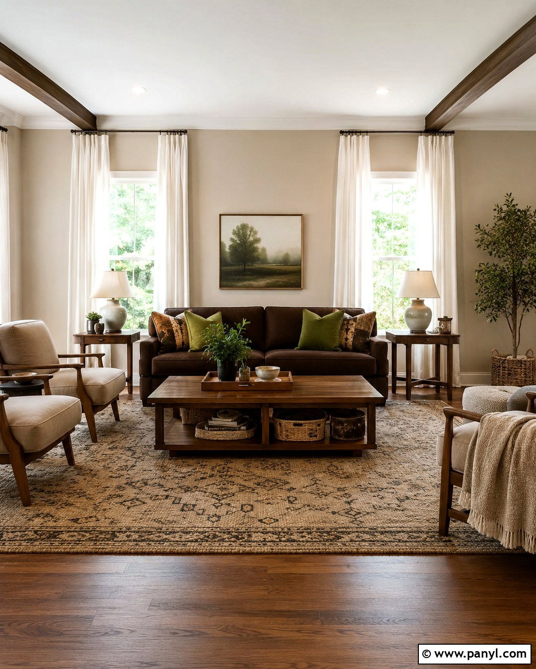 Chocolate Brown With Beige Walls - 20 What Colors Go With Beige Walls