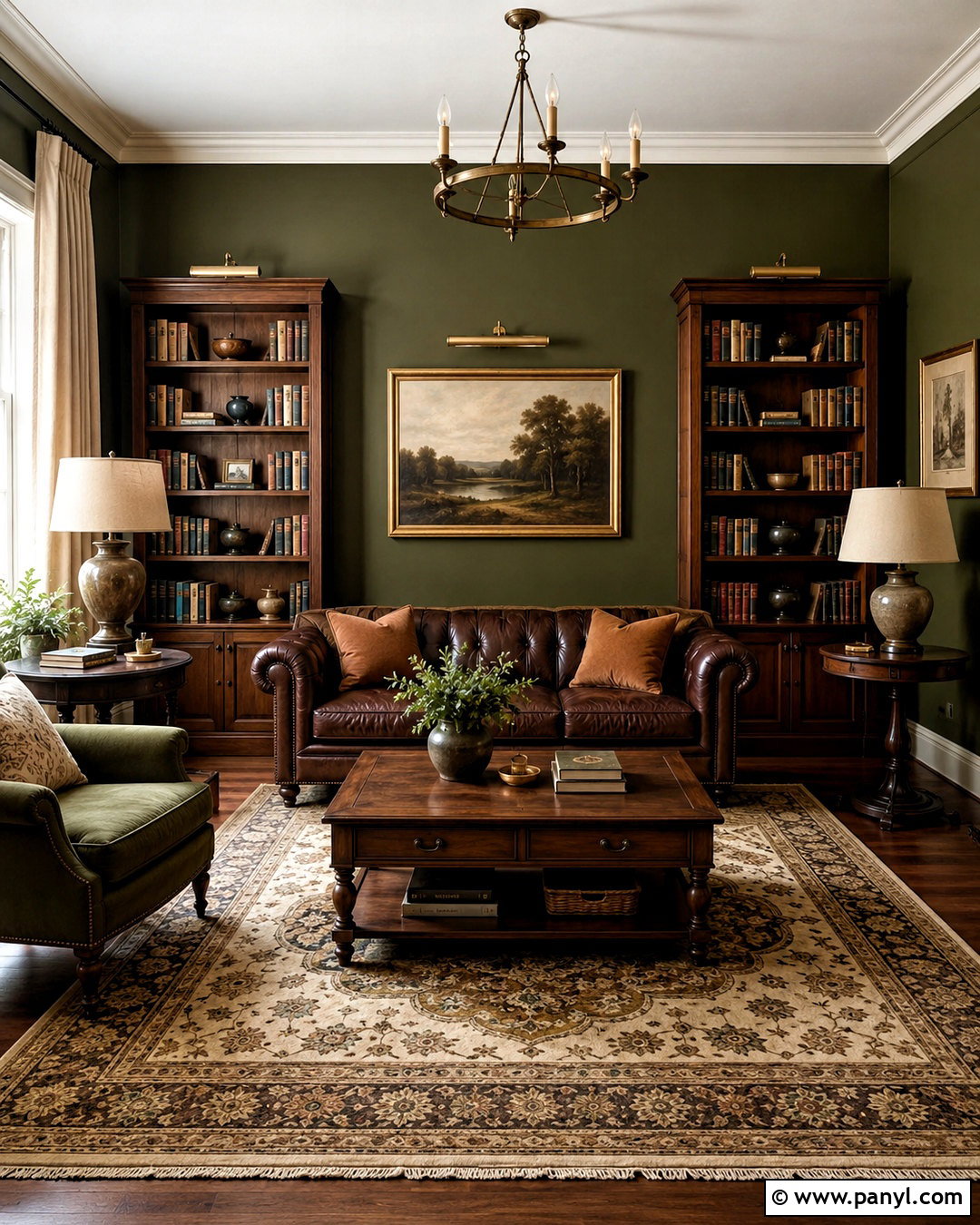 Chocolate Brown With Green Walls - 20 What Colour Goes With Green Walls