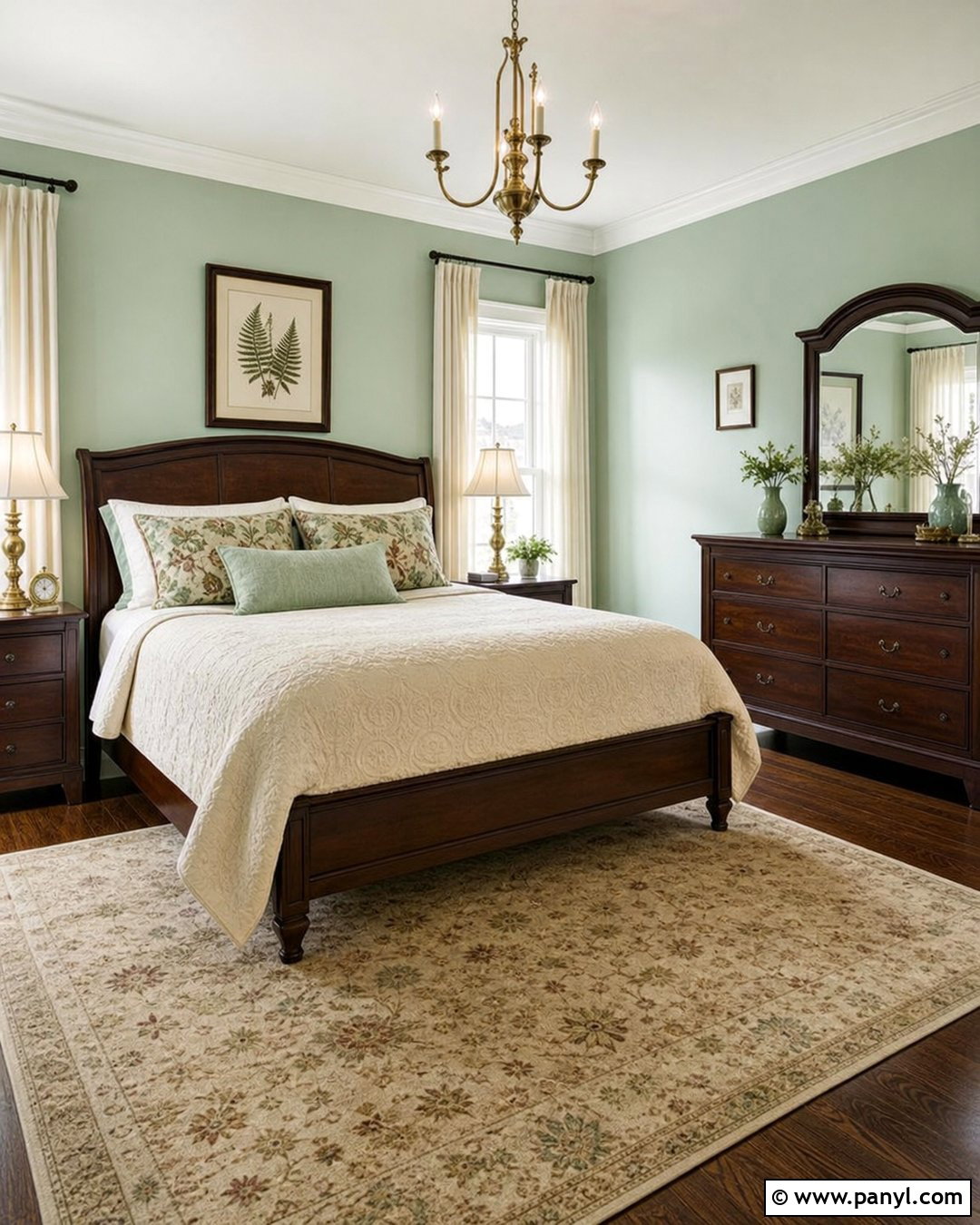 Chocolate Brown With Mint Green Walls - 20 Colors That Go With Mint Green Walls