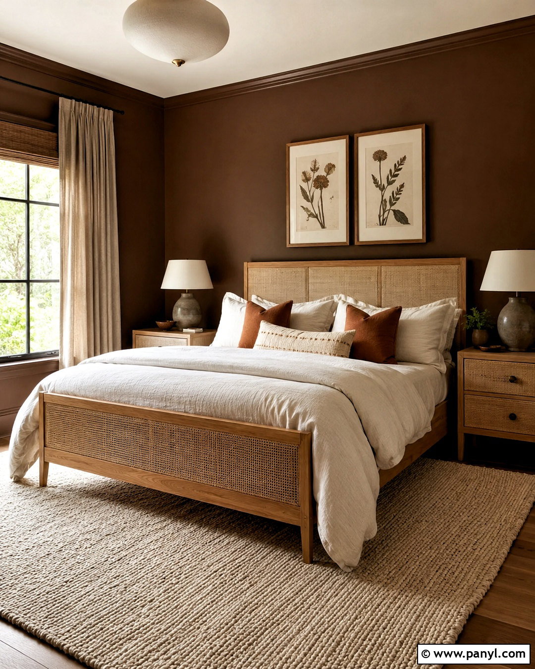 Chocolate Dark Walls Bedroom - 40 dark walls