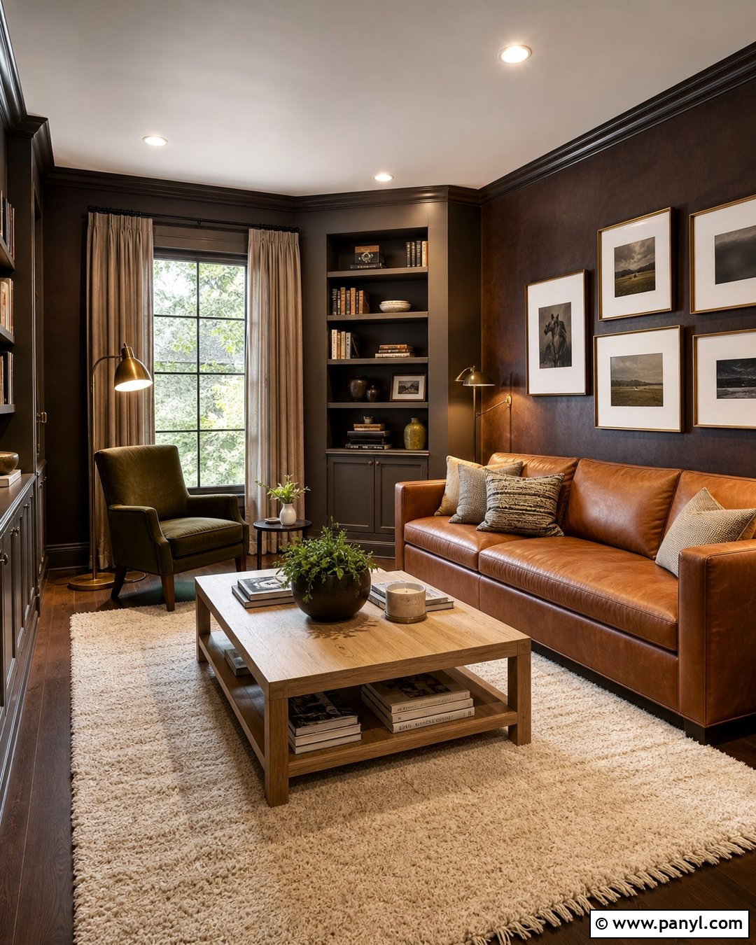 Chocolate Leather Wall Texture - 50 wall colour texture ideas