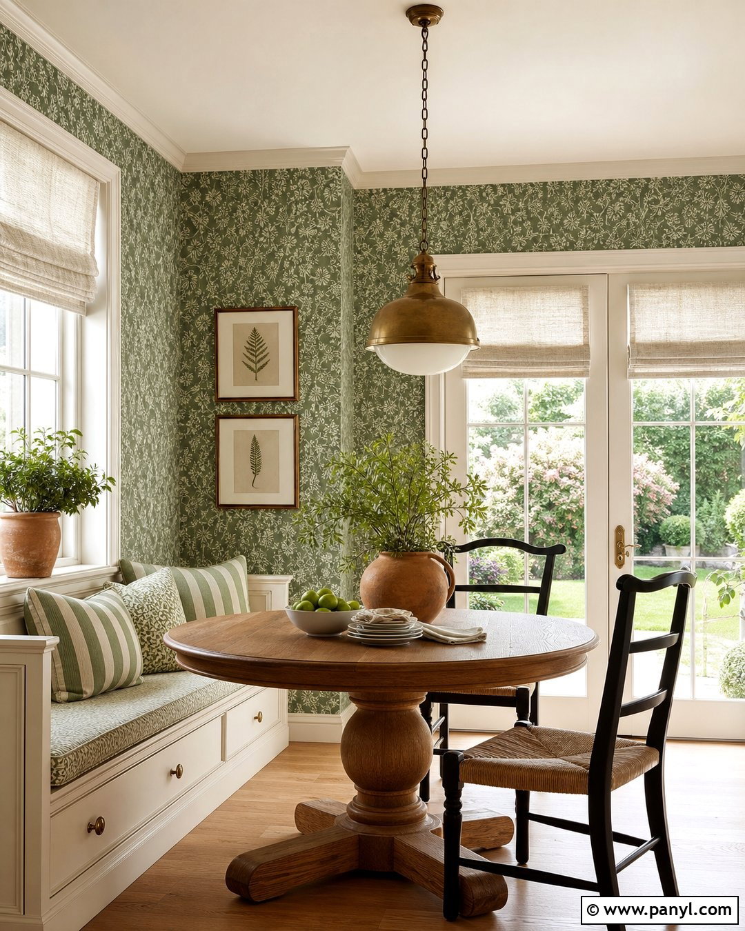 Chou Chou Sage Brush Green Wallpaper - 20 Sister Parish Wallpaper Colors