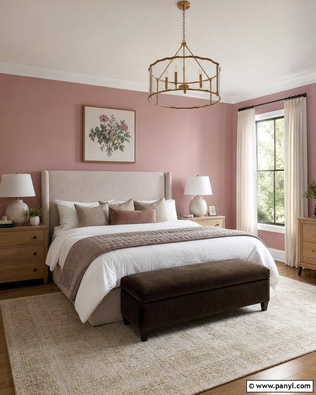 Cinder Rose Bedroom With Upholstered Bed - 35 cinder rose farrow and ball ideas