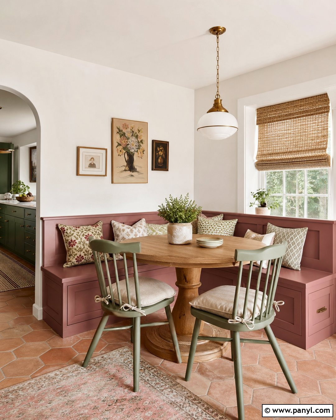 Cinder Rose Breakfast Nook - 35 cinder rose farrow and ball ideas