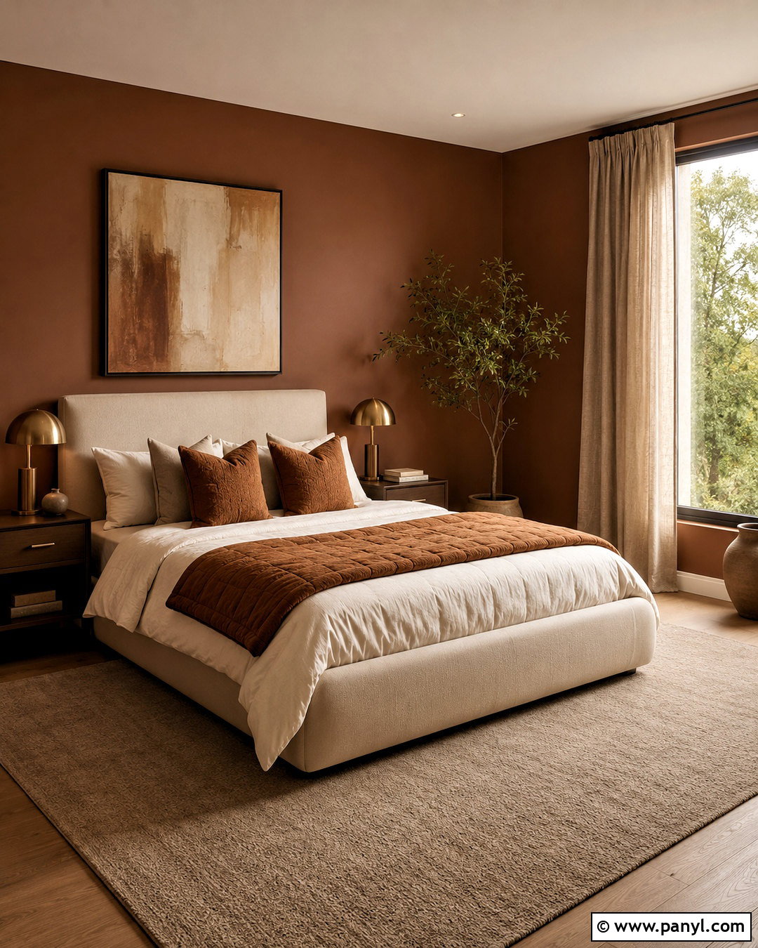 Cinnamon And Cream Bedroom Palette - 20 cozy bedroom color palette ideas