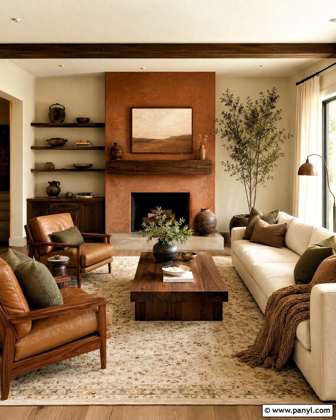 Cinnamon And Cream Living Room - 35 wall color combinations living rooms