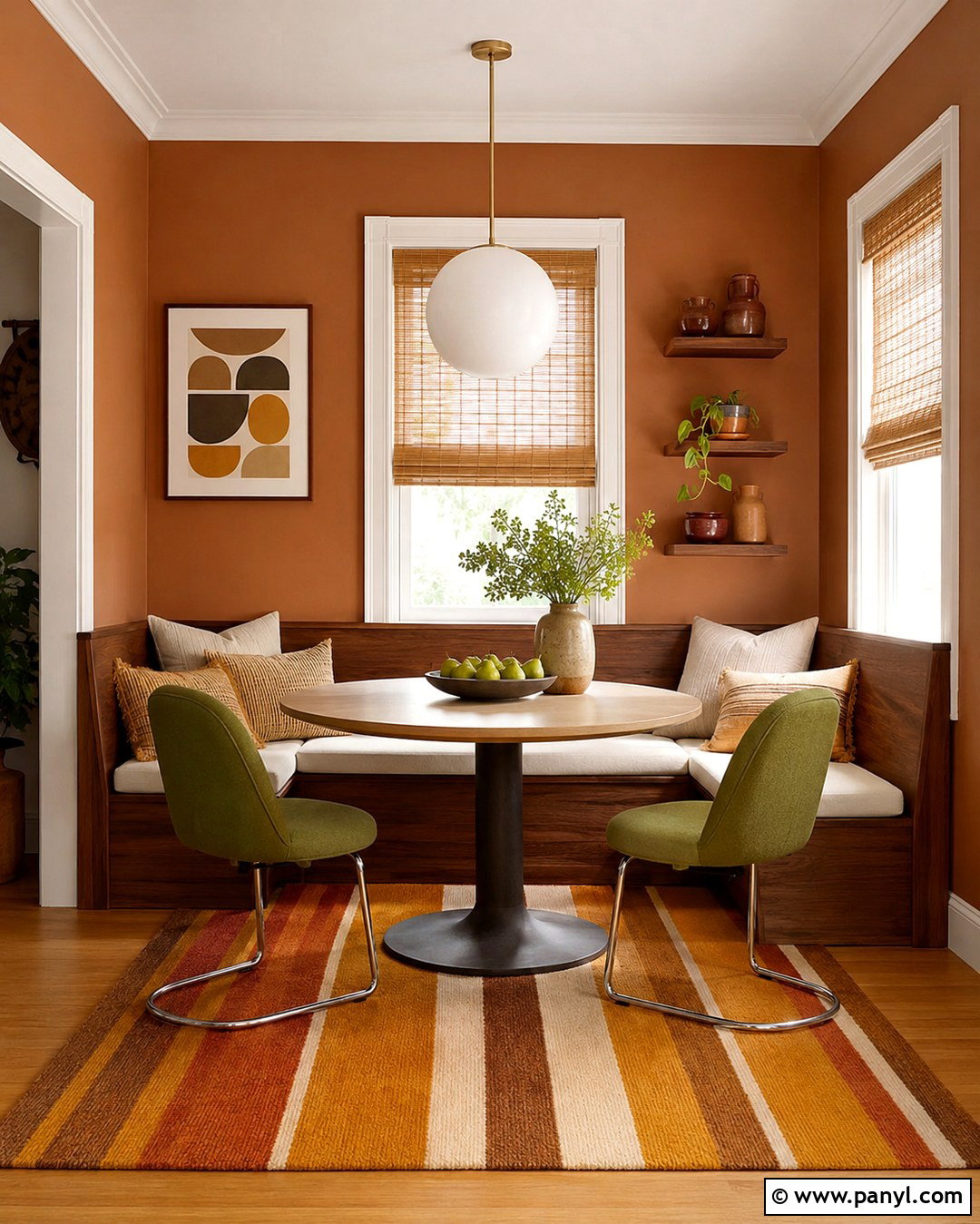 Cinnamon Brown Wall Color - 20 70S Wall Colors