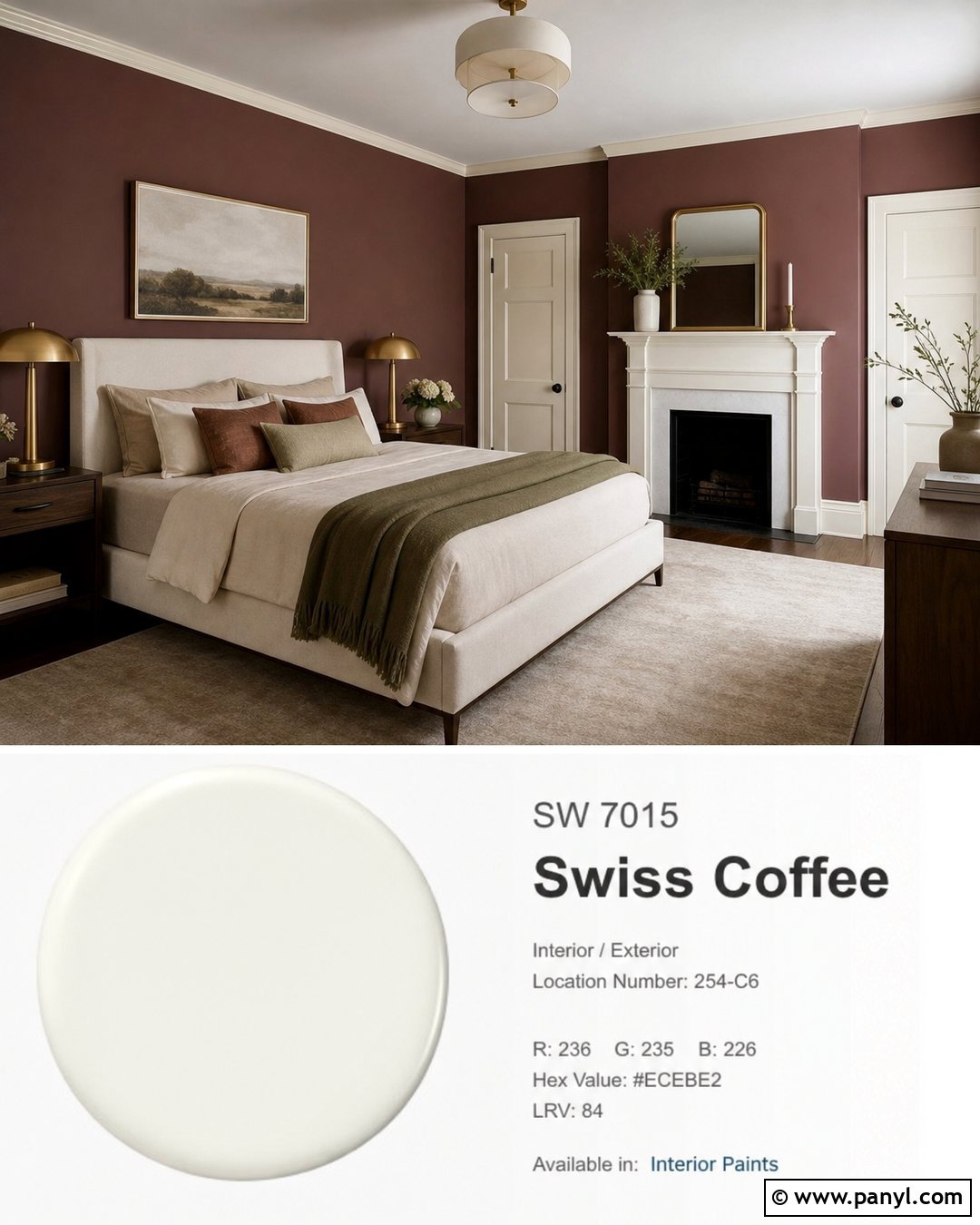 Cinnamon Slate With Swiss Coffee - 45 swiss coffee coordinating colors