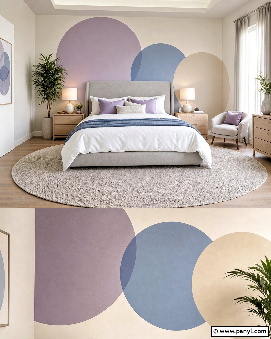 Circle Bedroom Wall Paint Pattern - 20 wall paint patterns bedroom ideas