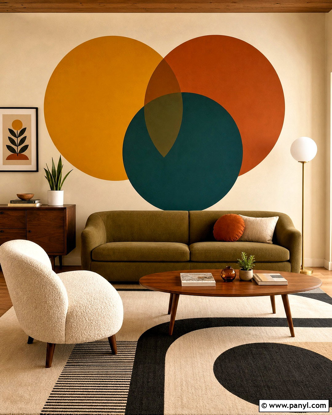 Circle Wall Paint Design - 20 unique wall paint designs