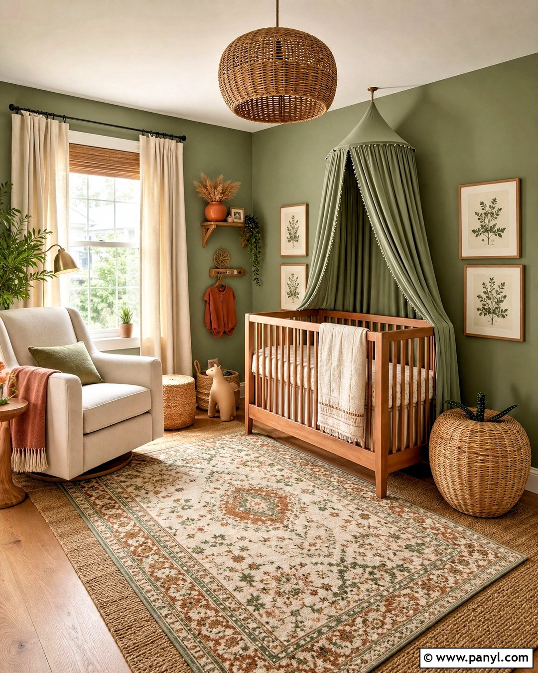 Clary Sage Boho Green Nursery - 20 sherwin williams green nursery ideas