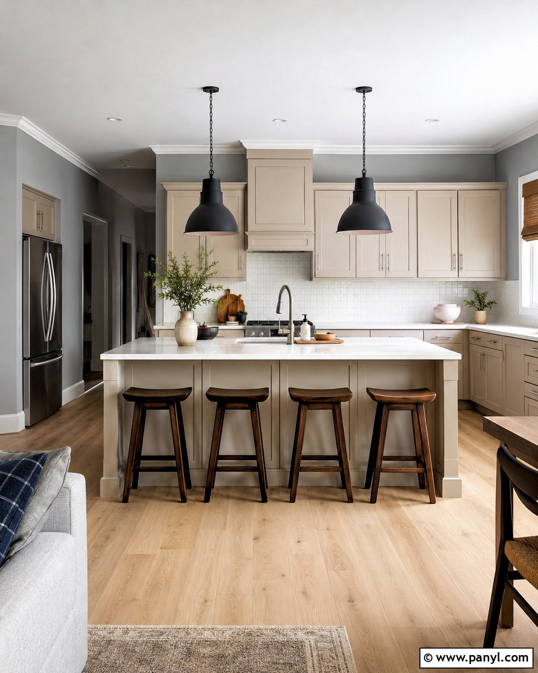 Classic Gray Walls With Revere Pewter Cabinets - 20 Wall Color For Revere Pewter Cabinets
