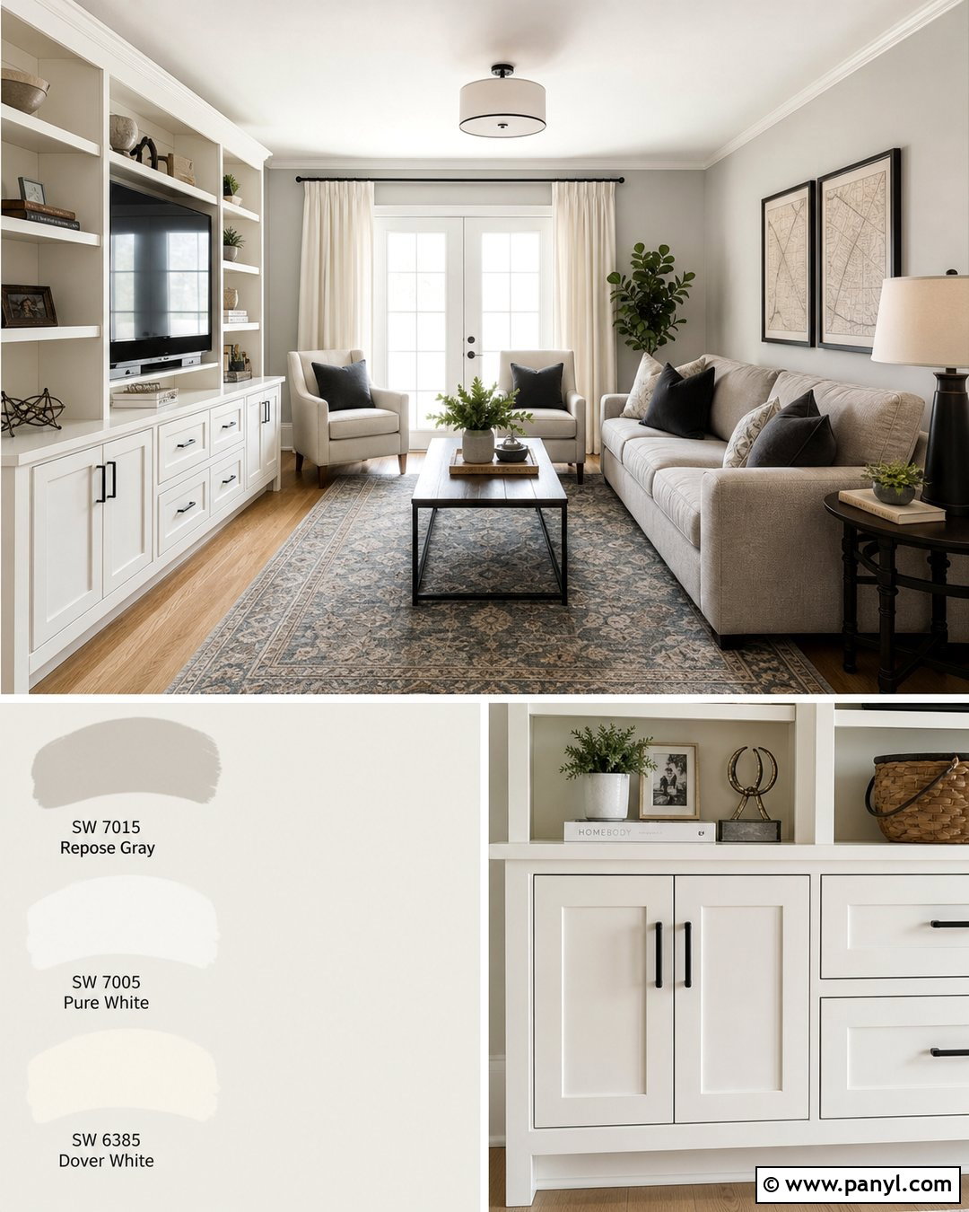Classic Gray With Swiss Coffee - 45 swiss coffee coordinating colors