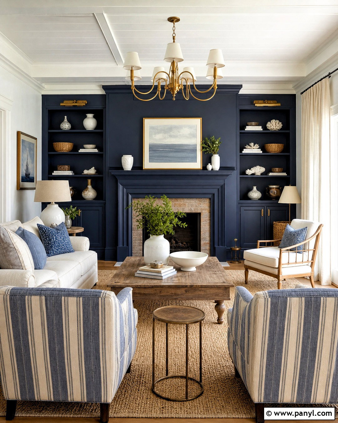 Classic Navy Paint Color - 20 beachy paint colors