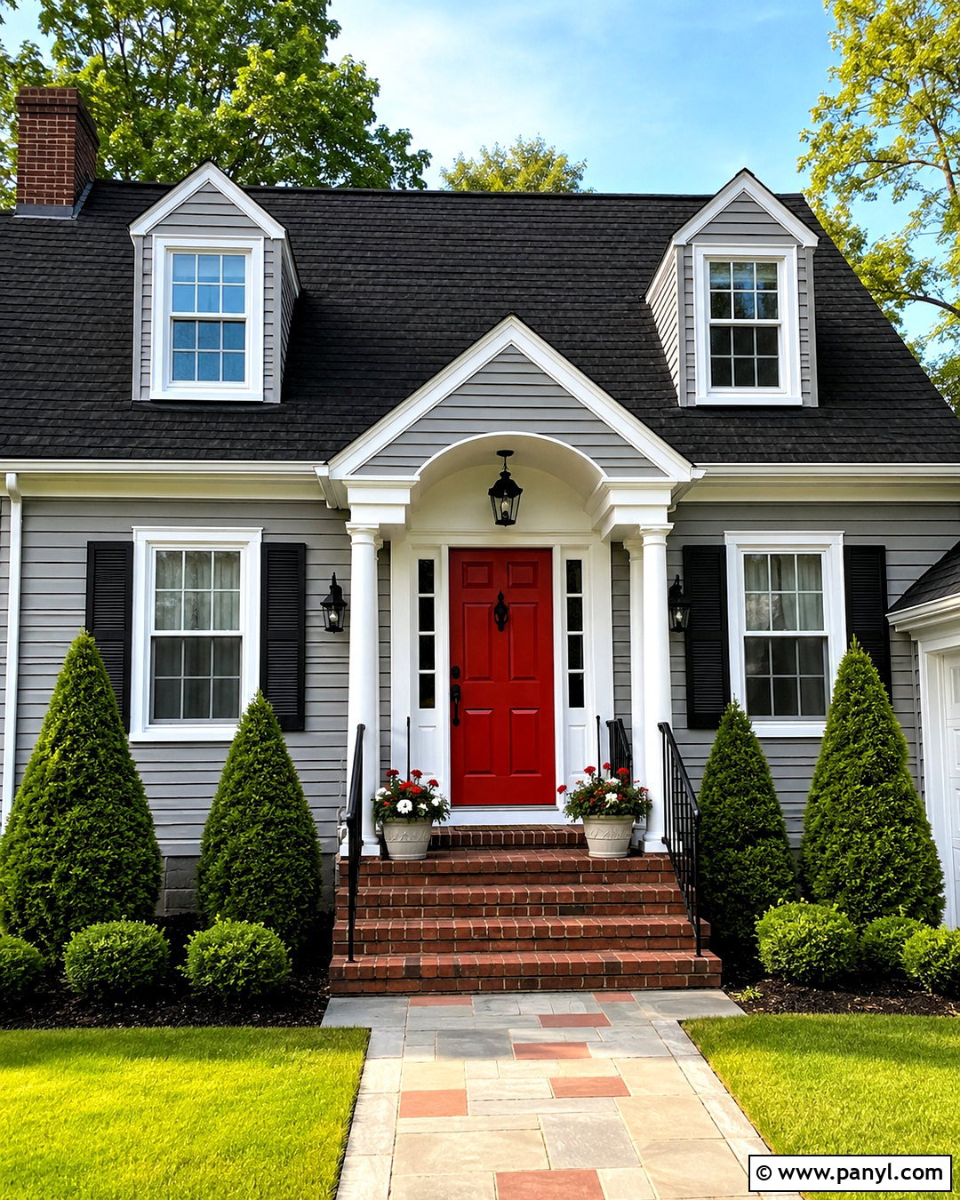 20 Door Colors for Gray House Ideas With Striking Curb Appeal