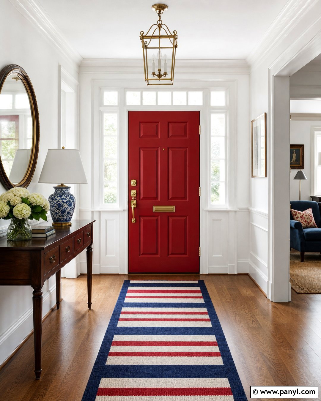 Classic Red Inside Front Door - 25 Inside Of Front Door Painted Ideas