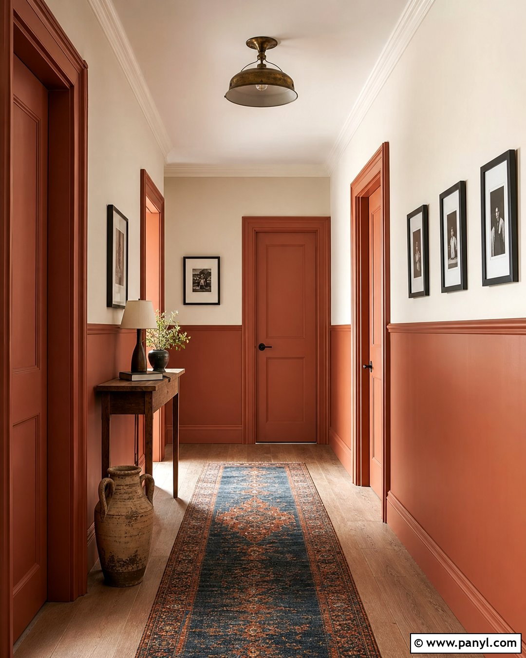 Clay 34 Painted Hallway - 25 34 Painted Wall ideas