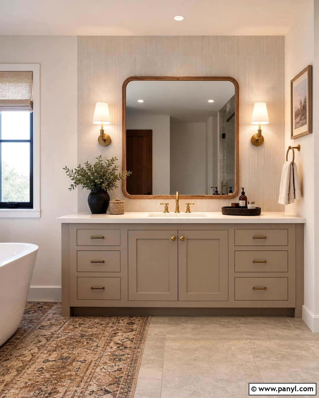 Clay Bathroom Vanity - 35 painted bathroom vanity colors