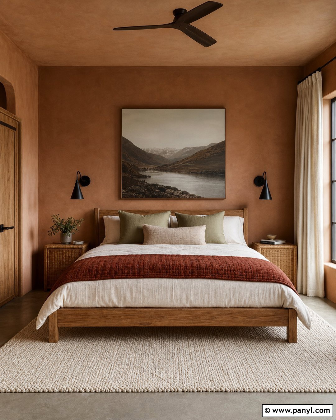 Clay Bedroom Walls - 50 home wall colour ideas
