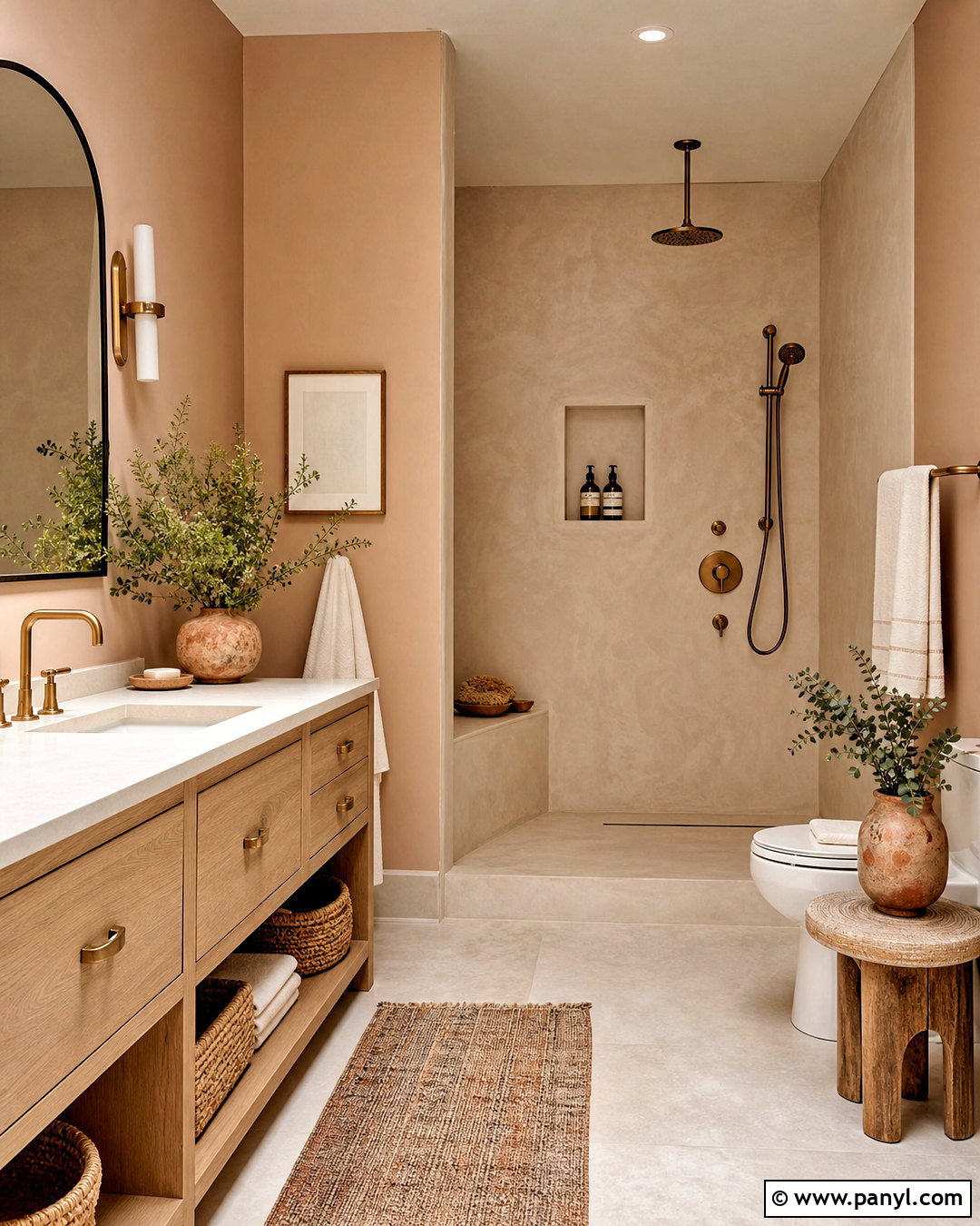 Clay Beige Bathroom - 20 bathroom paint colors